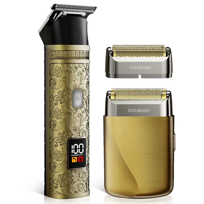 Rechargeable Electric Hair Clipper with 5 Blades