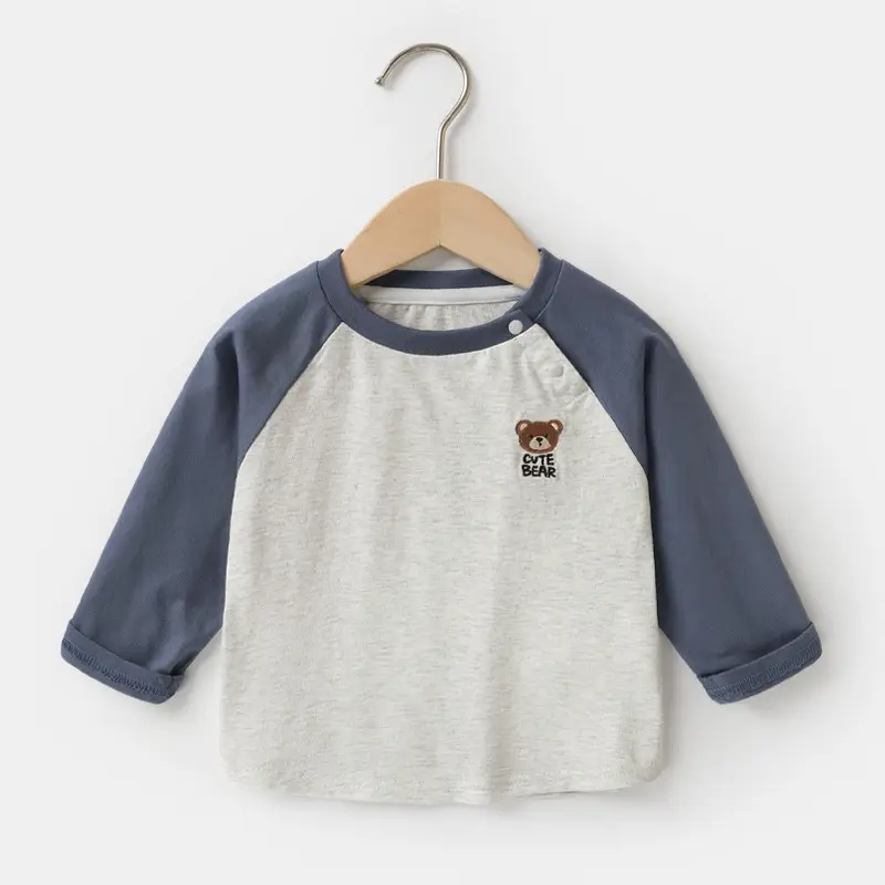 Kaka Panda Long Sleeve T-Shirt for Boys Cream Striped - Image 5