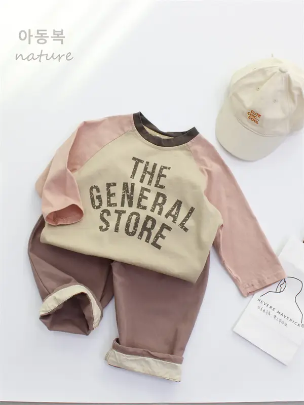 New Arrival 2026 Kids T-Shirt Long Sleeve Printed Bottom