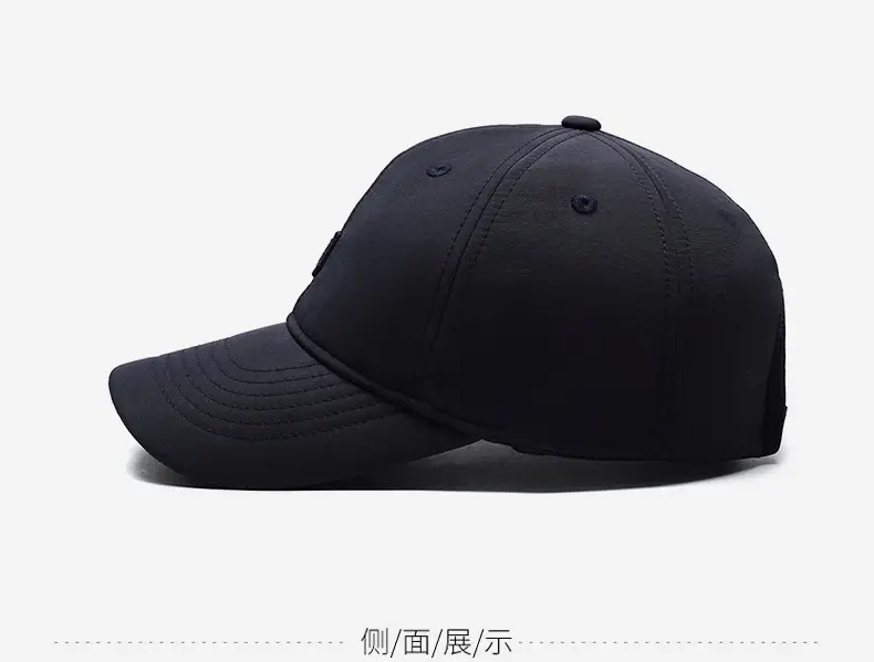 Men's Grey Fleece Baseball Cap Waterproof Running Casual — feature 10