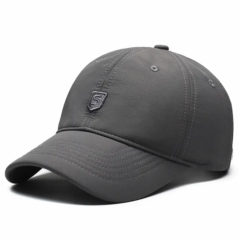 Men's Grey Fleece Baseball Cap Waterproof Running Casual - Image 2