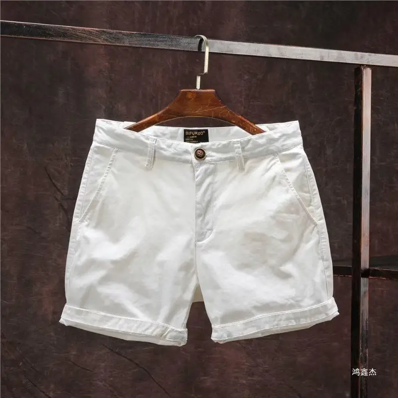 Men Loose Fit Casual Shorts Korean Style Red - Image 68