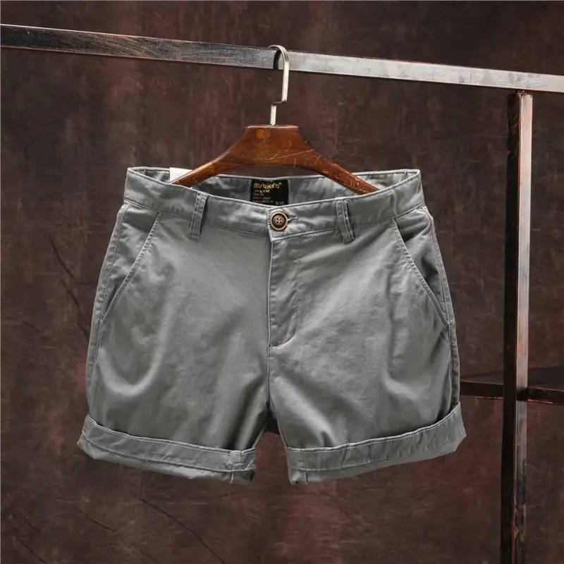 Men Loose Fit Casual Shorts Korean Style Red - Image 69