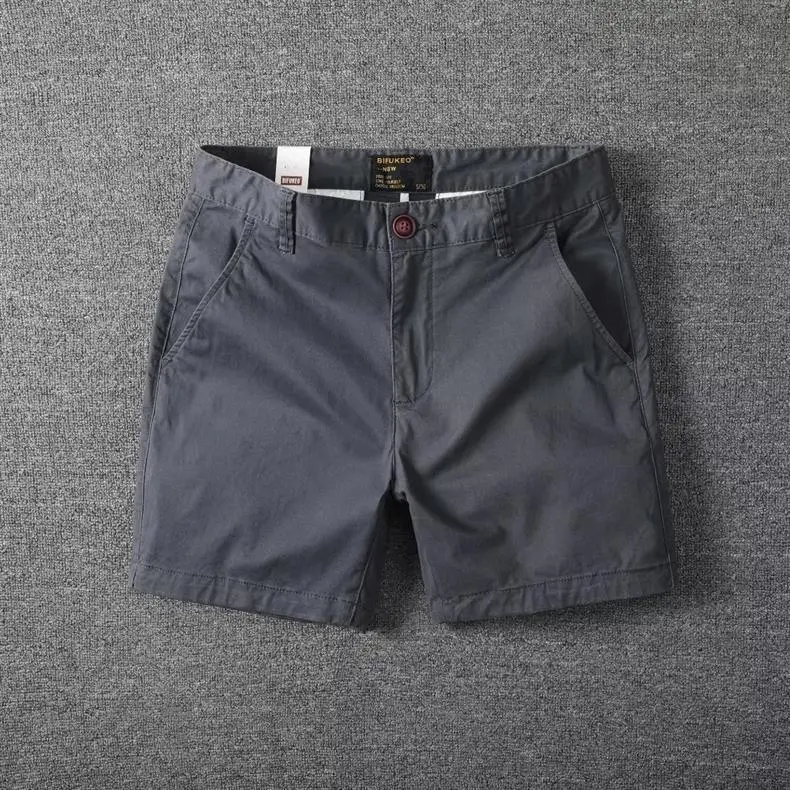 Men Loose Fit Casual Shorts Korean Style Red — feature 17