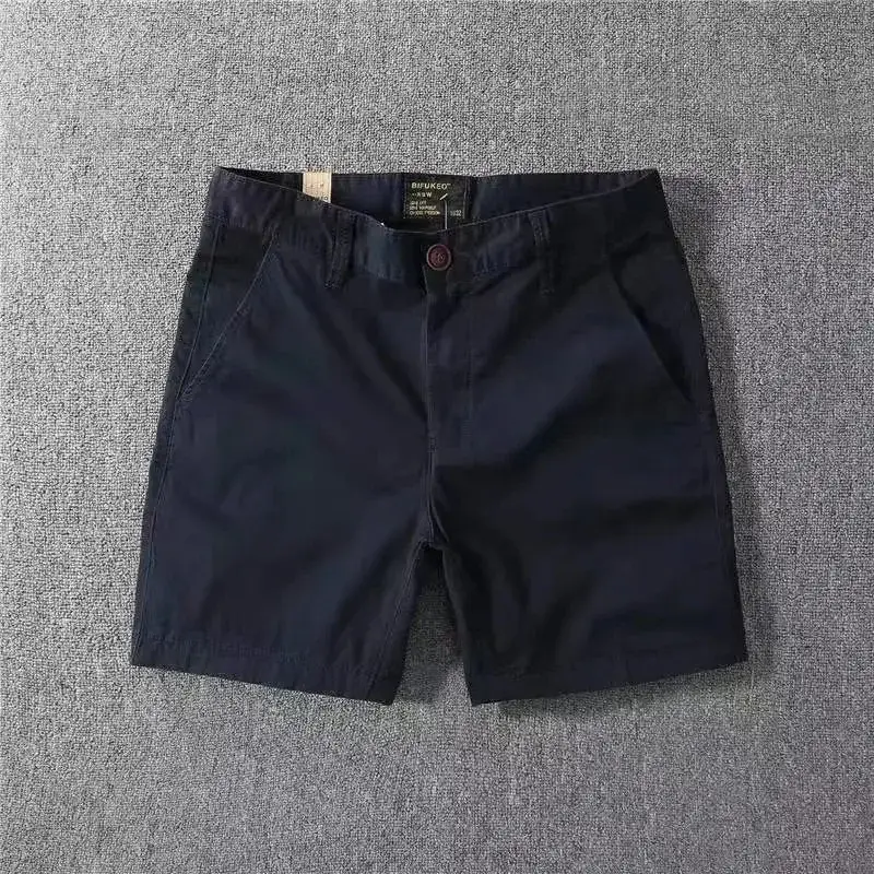 Men Loose Fit Casual Shorts Korean Style Red - Image 49