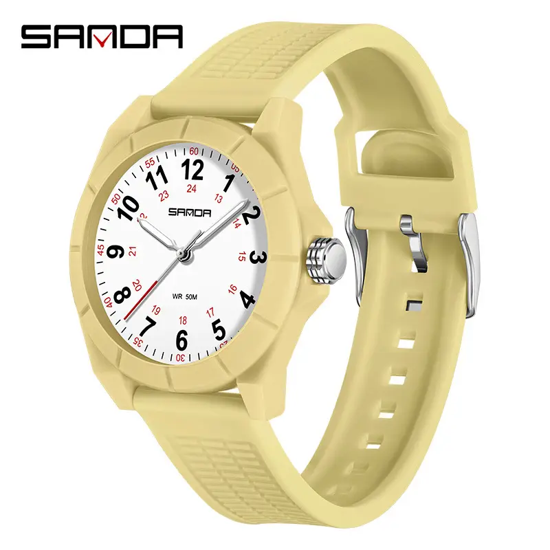 Sanda Neon Blue Quartz Watch for Men Women - Image 11