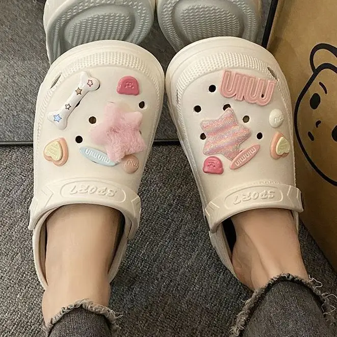 2024 Women's Pink Clogs with Cute Decor - Image 8