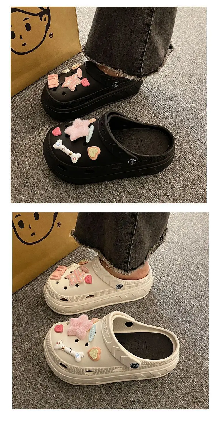 2024 Women's Pink Clogs with Cute Decor — feature 15