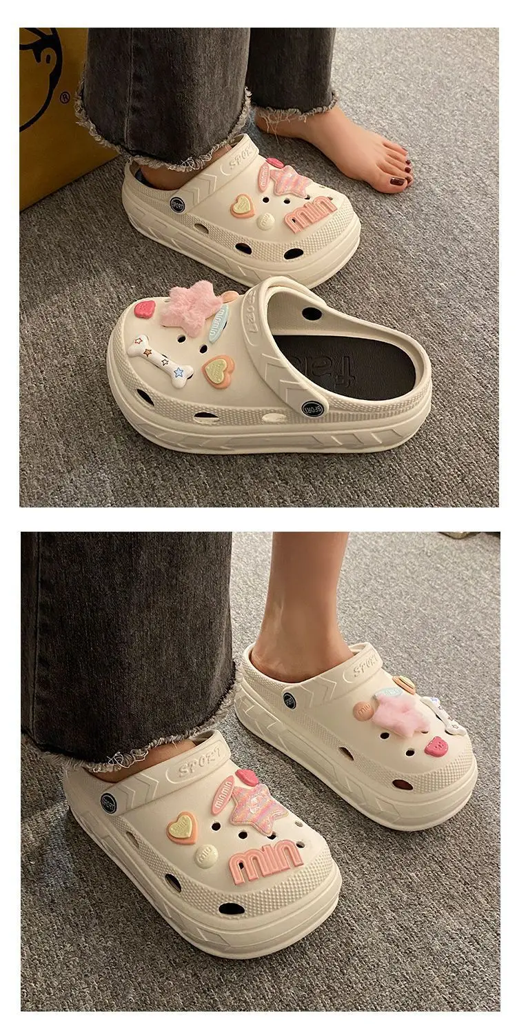 2024 Women's Pink Clogs with Cute Decor — feature 18