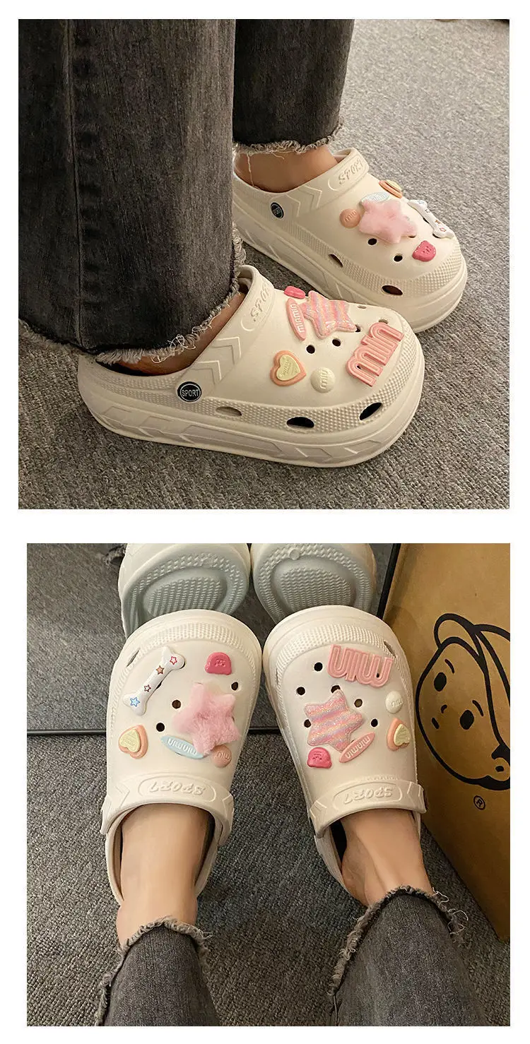 2024 Women's Pink Clogs with Cute Decor — feature 20