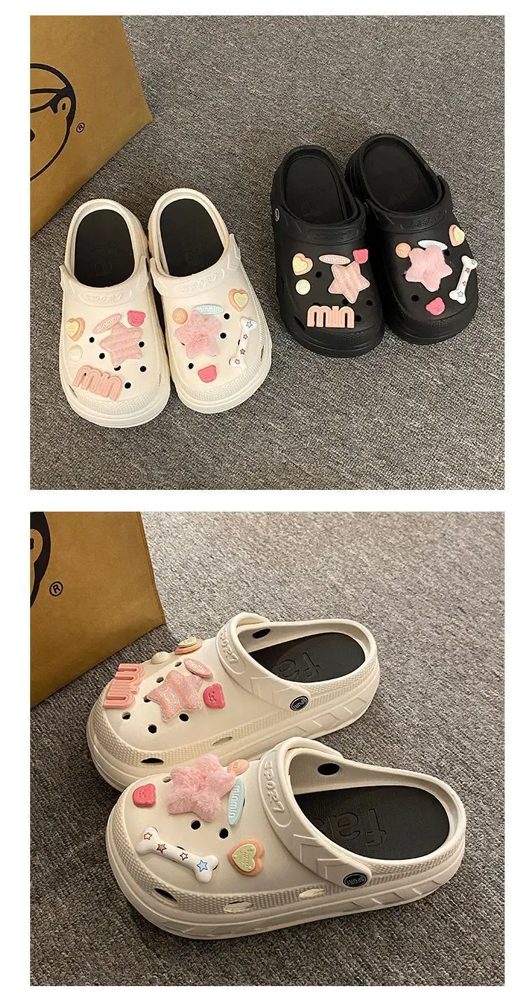 2024 Women's Pink Clogs with Cute Decor — feature 22
