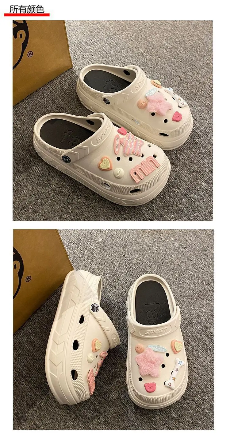 2024 Women's Pink Clogs with Cute Decor — feature 23