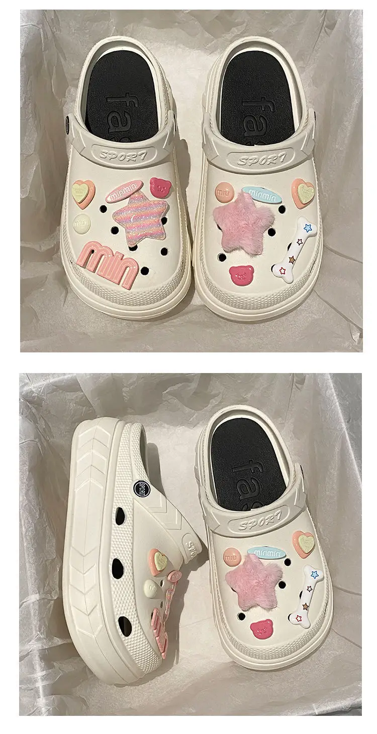 2024 Women's Pink Clogs with Cute Decor — feature 25