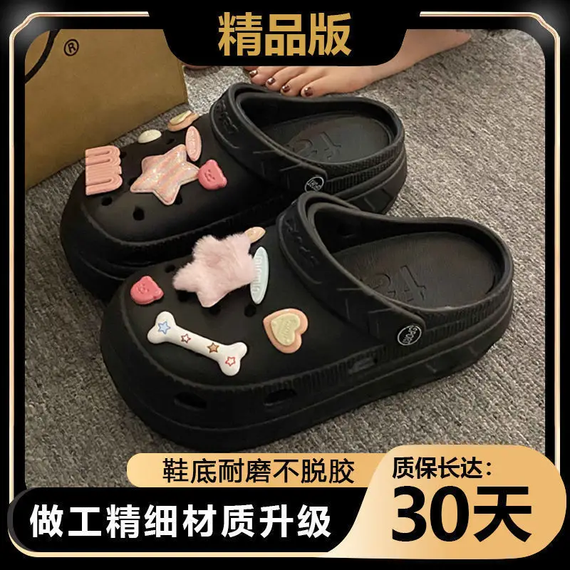 2024 Women's Pink Clogs with Cute Decor - Image 5
