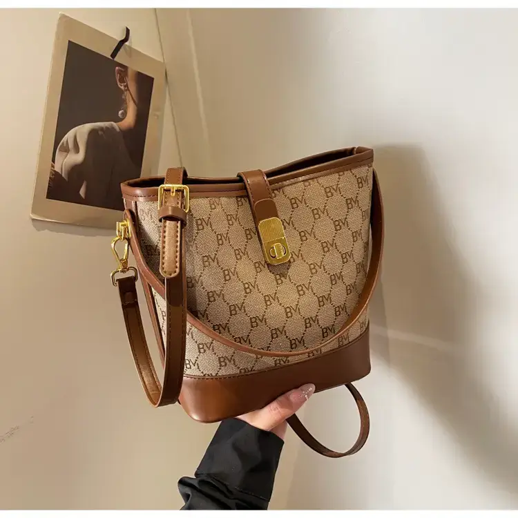 Cross-Border Brown Monogram Shoulder Bag for Women — feature 23