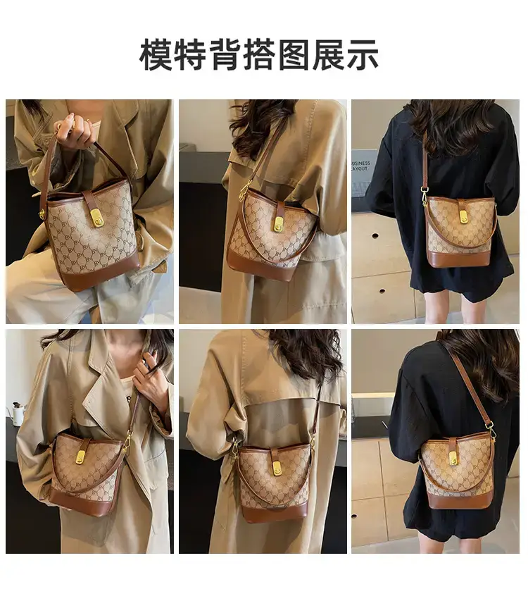 Cross-Border Brown Monogram Shoulder Bag for Women — feature 9