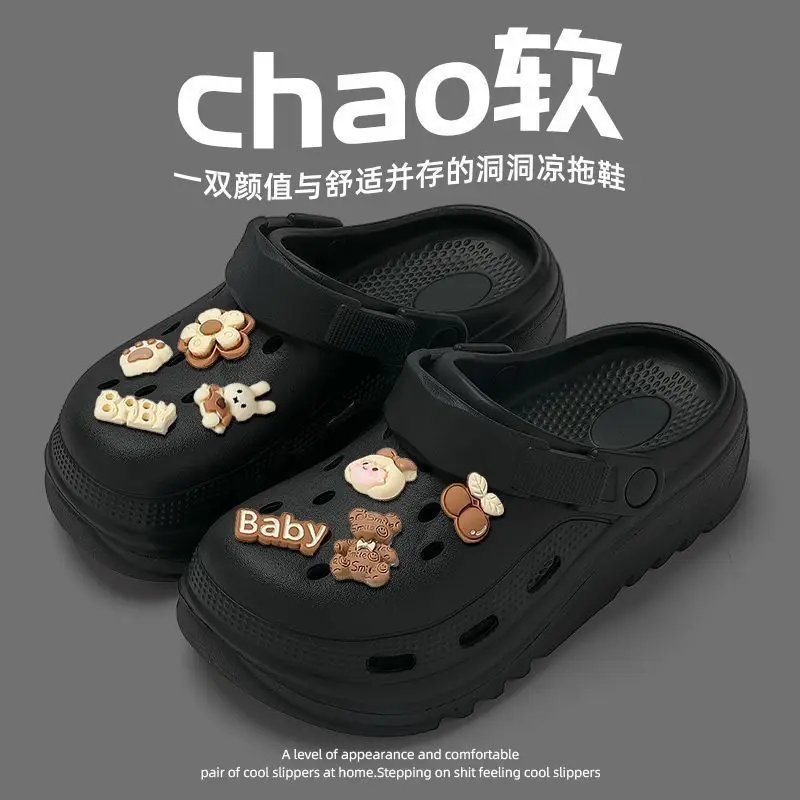 Women's 2024 New Eva Croc Sandals Black Anti-Slip - Image 5