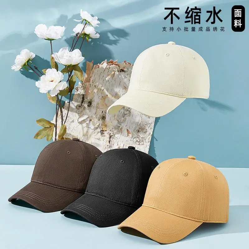 Tan Cotton Baseball Cap for Men Women Unstitched - Image 16