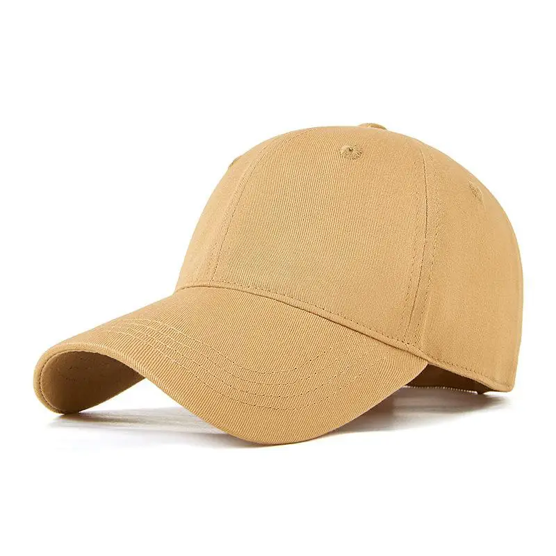 Tan Cotton Baseball Cap for Men Women Unstitched - Image 13