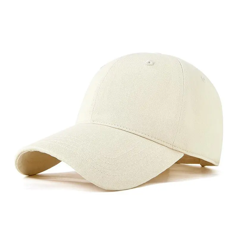 Tan Cotton Baseball Cap for Men Women Unstitched - Image 8