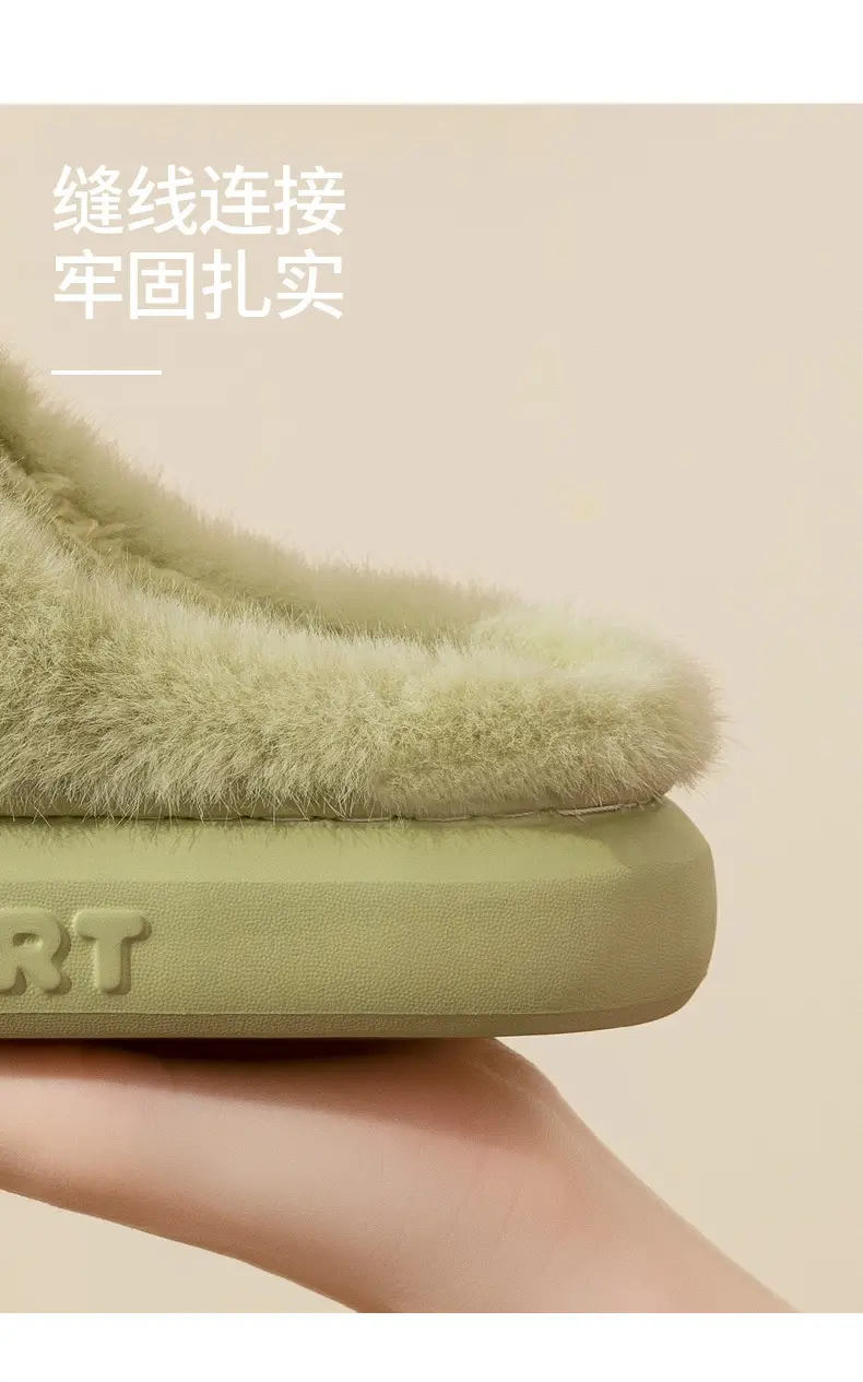 2026 New Style Women's Autumn and Winter Thick-Soled Home Slippers with Bowknot, Warm Soft-Soled Slippers for Winter — feature 6