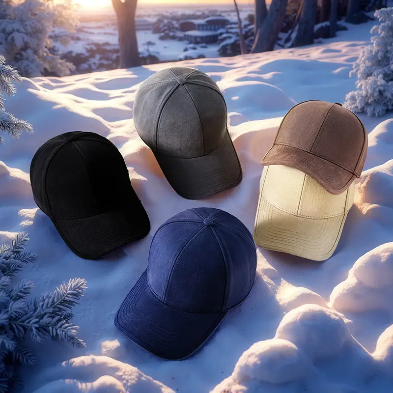 Warm Wool Baseball Caps for Men Winter Outdoor Riding - Image 9