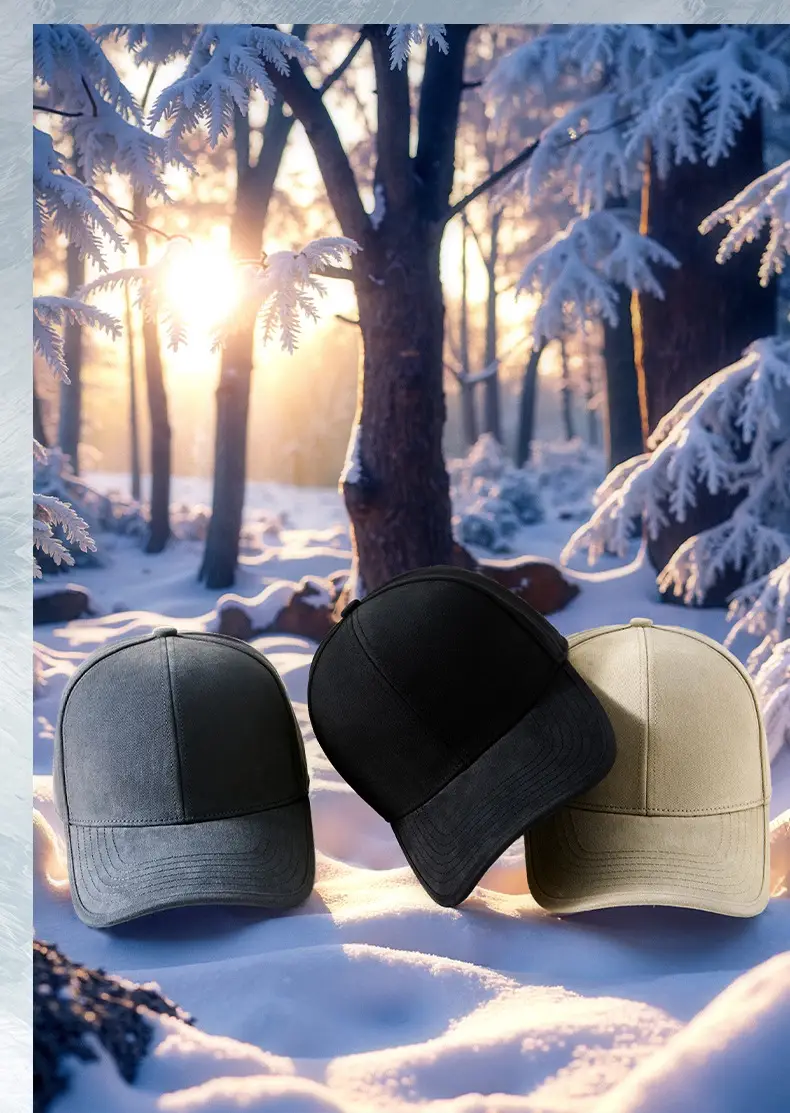 Warm Wool Baseball Caps for Men Winter Outdoor Riding — feature 13