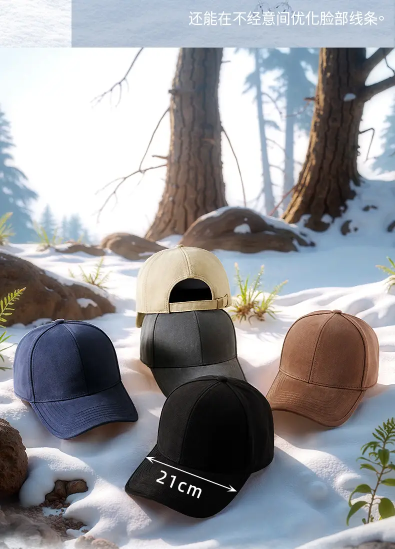 Warm Wool Baseball Caps for Men Winter Outdoor Riding — feature 17