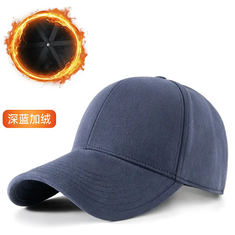 Warm Wool Baseball Caps for Men Winter Outdoor Riding - Image 2