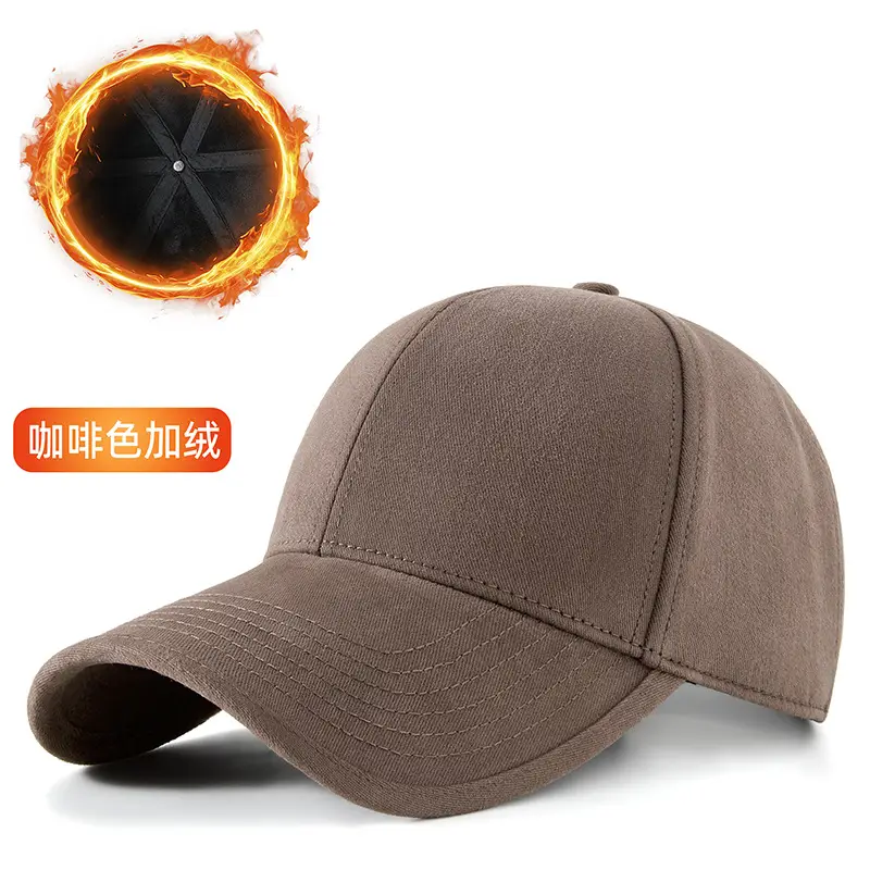 Warm Wool Baseball Caps for Men Winter Outdoor Riding - Image 4