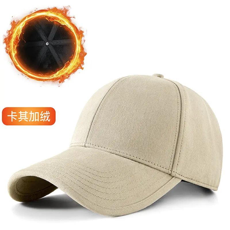 Warm Wool Baseball Caps for Men Winter Outdoor Riding - Image 5