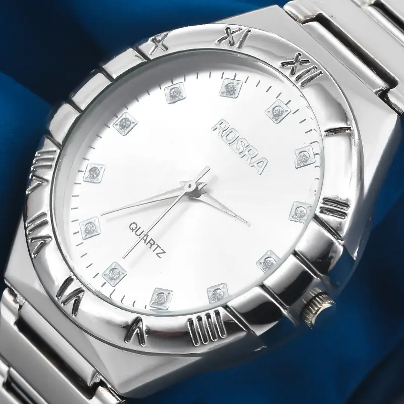 Men's Steel Band Quartz Watch Silver Dial - Image 11