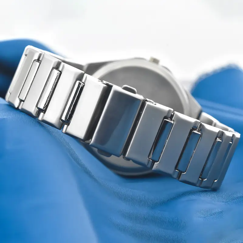 Men's Steel Band Quartz Watch Silver Dial - Image 13