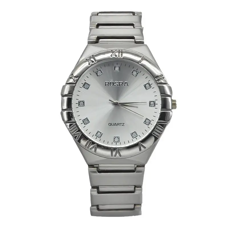 Men's Steel Band Quartz Watch Silver Dial - Image 14