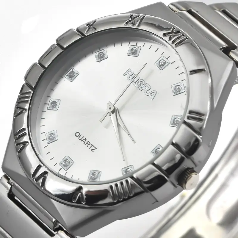 Men's Steel Band Quartz Watch Silver Dial — feature 5