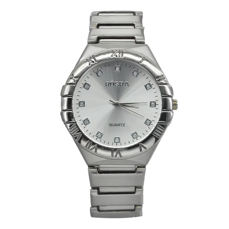 Men's Steel Band Quartz Watch Silver Dial - Image 2