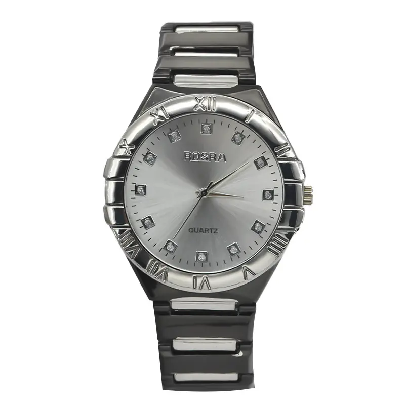 Men's Steel Band Quartz Watch Silver Dial - Image 8