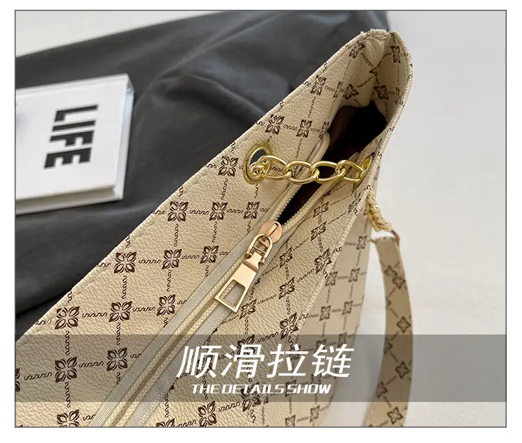 Retro Chain Print Women's Large Capacity Bag — feature 7