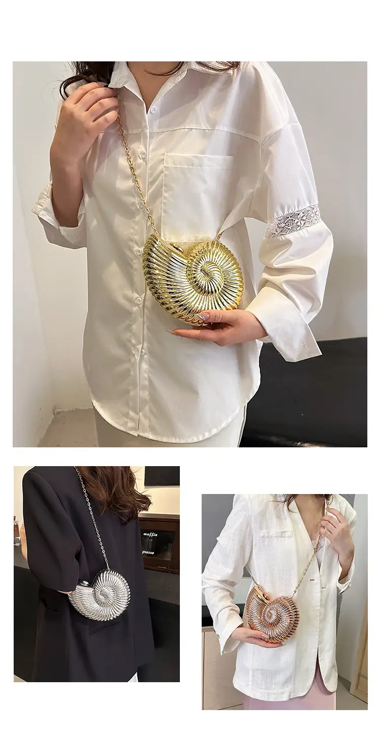 Gold Shell Crossbody Bag for Women 2024 — feature 13