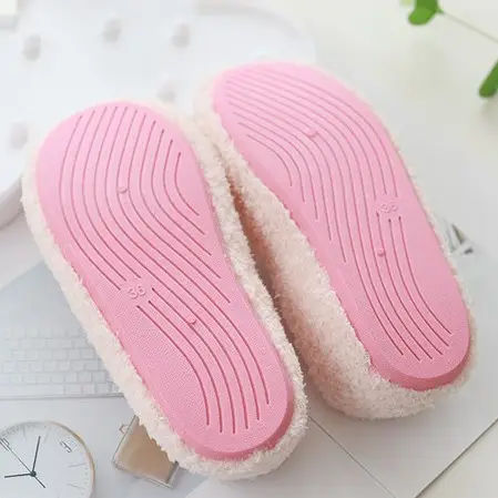 Moon shoes autumn and winter thick teddy velvet bag with cotton slippers home postpartum non-slip maternal soft bottom floor shoes wholesale