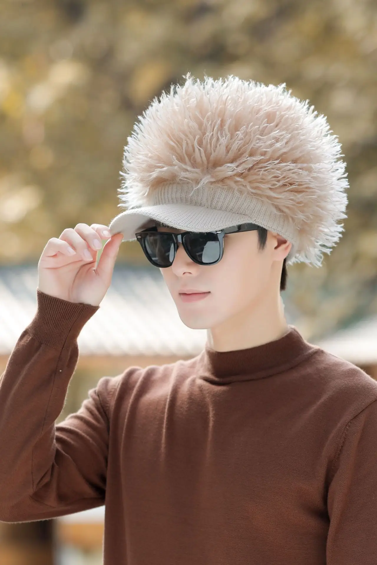 Men Women Winter Plush Baseball Cap Sweet Cool Warm — feature 7