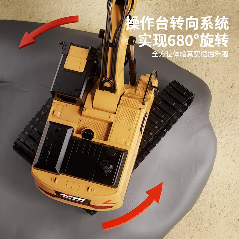 Super large remote control excavator boy toy car alloy engineering car children electric excavator excavator large