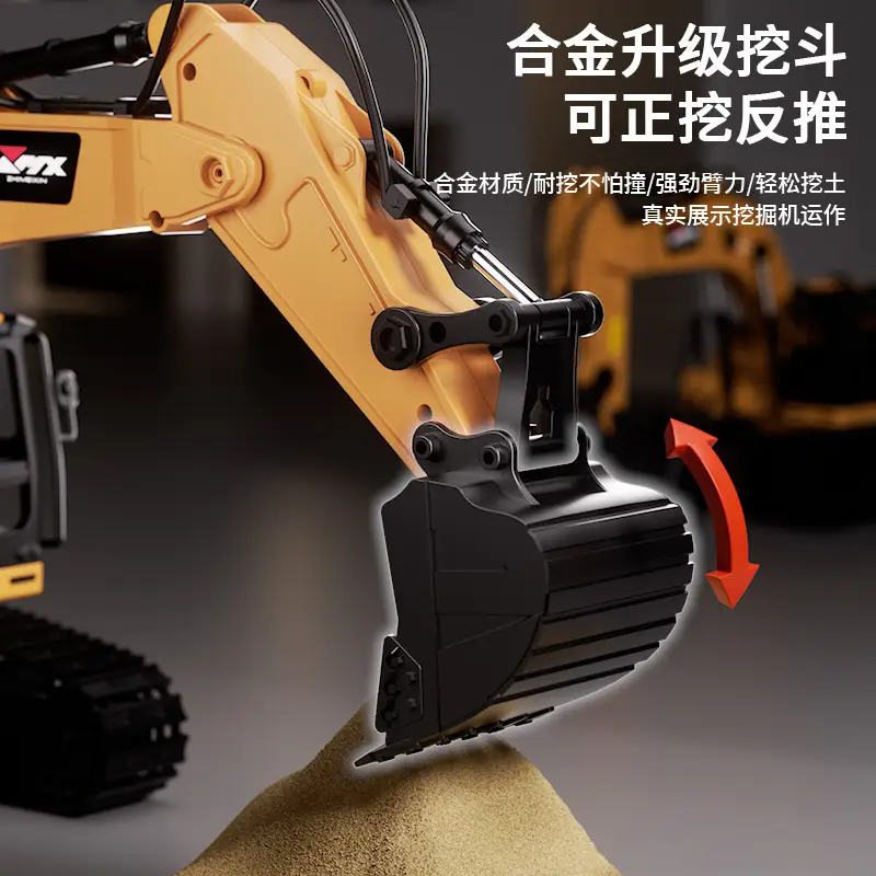 Super large remote control excavator boy toy car alloy engineering car children electric excavator excavator large