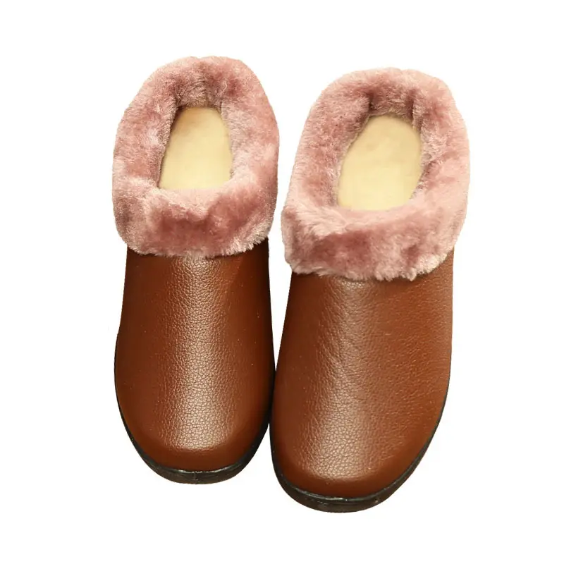 2026 New Winter Old Beijing Cloth Shoes for Women, Thickened Waterproof Cotton Boots with Leather Surface, Casual Shoes for Middle-Aged and Elderly Mothers - Image 10