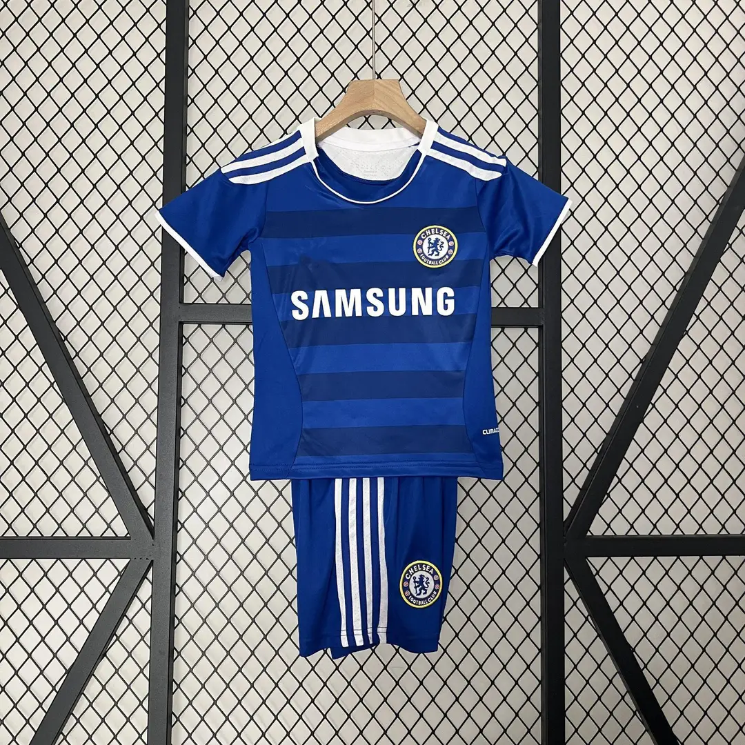 Vintage Football Clothes Children's Wear Brazil Barcelona Santos Man Arsenal Real Madrid AC Short Sleeve suit Club Jersey