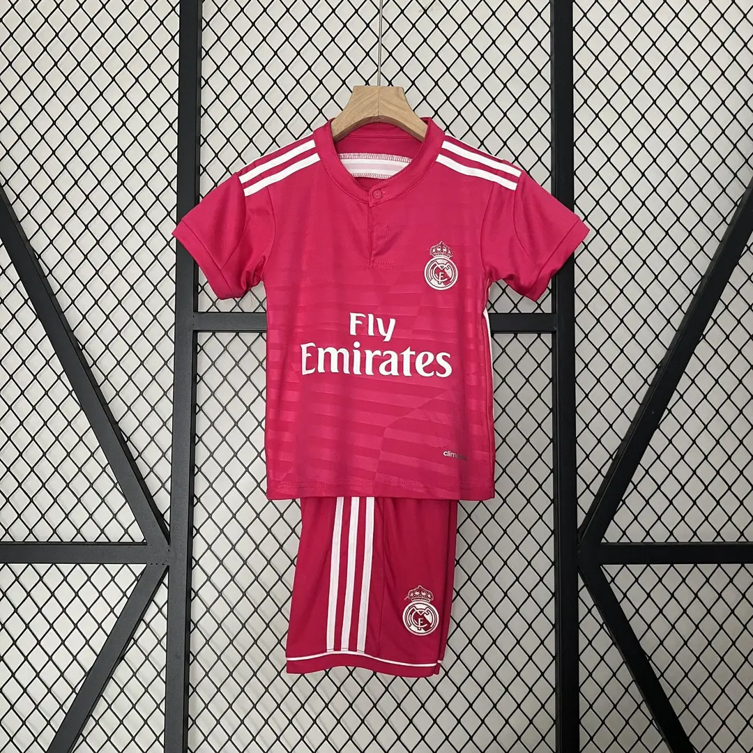 Vintage Football Clothes Children's Wear Brazil Barcelona Santos Man Arsenal Real Madrid AC Short Sleeve suit Club Jersey