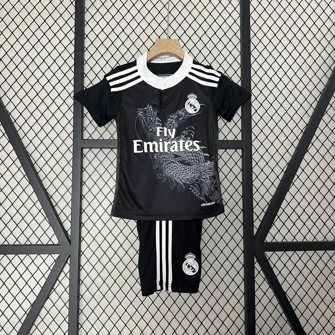 Vintage Football Clothes Children's Wear Brazil Barcelona Santos Man Arsenal Real Madrid AC Short Sleeve suit Club Jersey