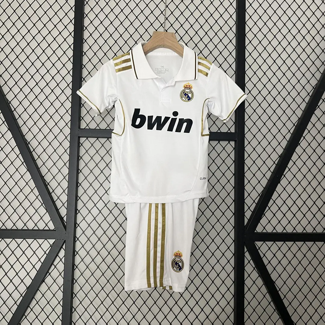 Vintage Football Clothes Children's Wear Brazil Barcelona Santos Man Arsenal Real Madrid AC Short Sleeve suit Club Jersey
