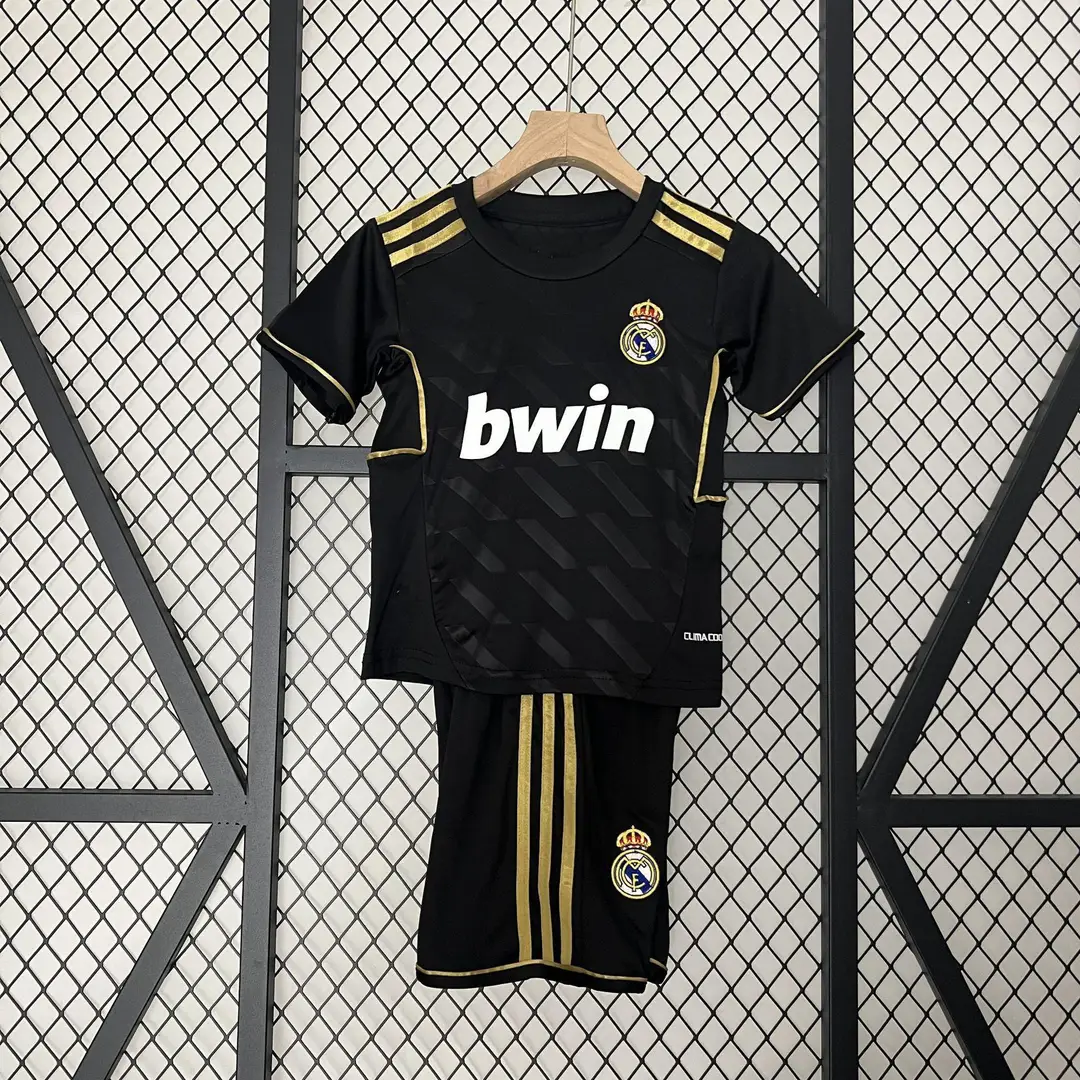 Vintage Football Clothes Children's Wear Brazil Barcelona Santos Man Arsenal Real Madrid AC Short Sleeve suit Club Jersey