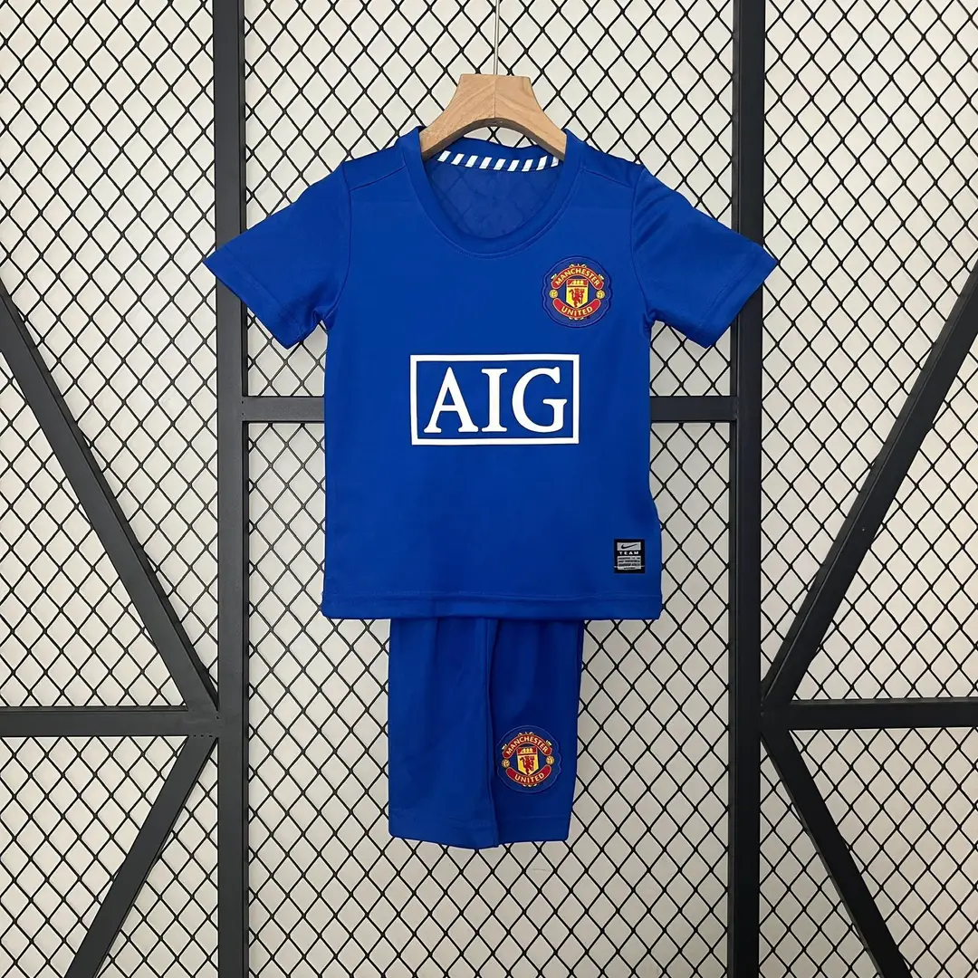 Vintage Football Clothes Children's Wear Brazil Barcelona Santos Man Arsenal Real Madrid AC Short Sleeve suit Club Jersey